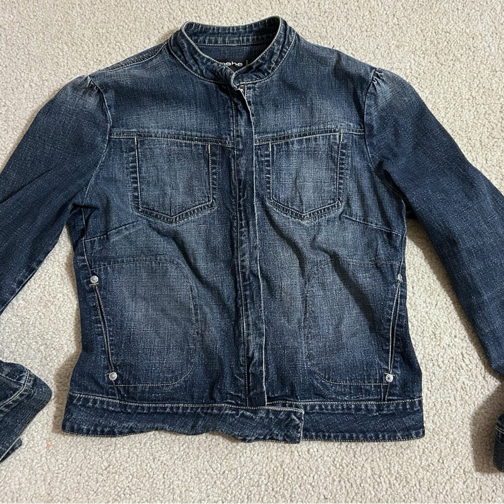 Bebe Dark Blue Denim Jacket